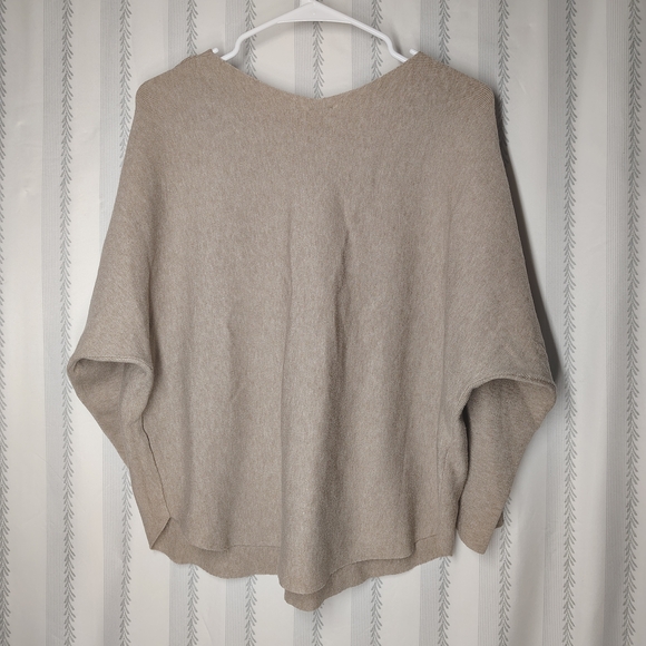 Classic Tan V-Neck Sweater - Picture 2 of 3